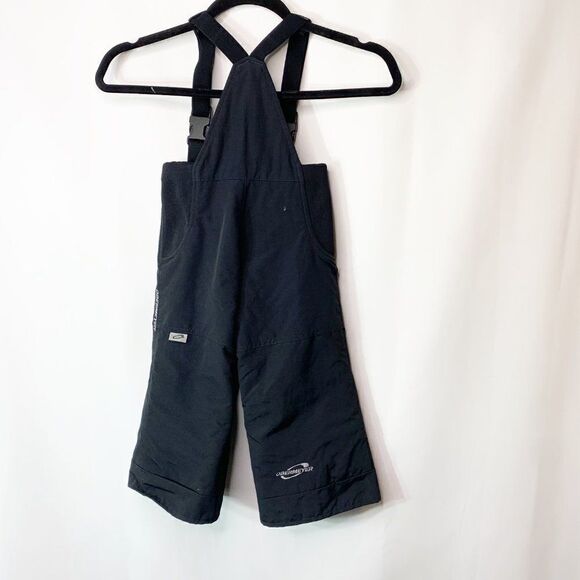 Obermeyer Kids Black Racerback Pockets Activewear Overall Snow Bib Pants Size 3 - Picture 2 of 5